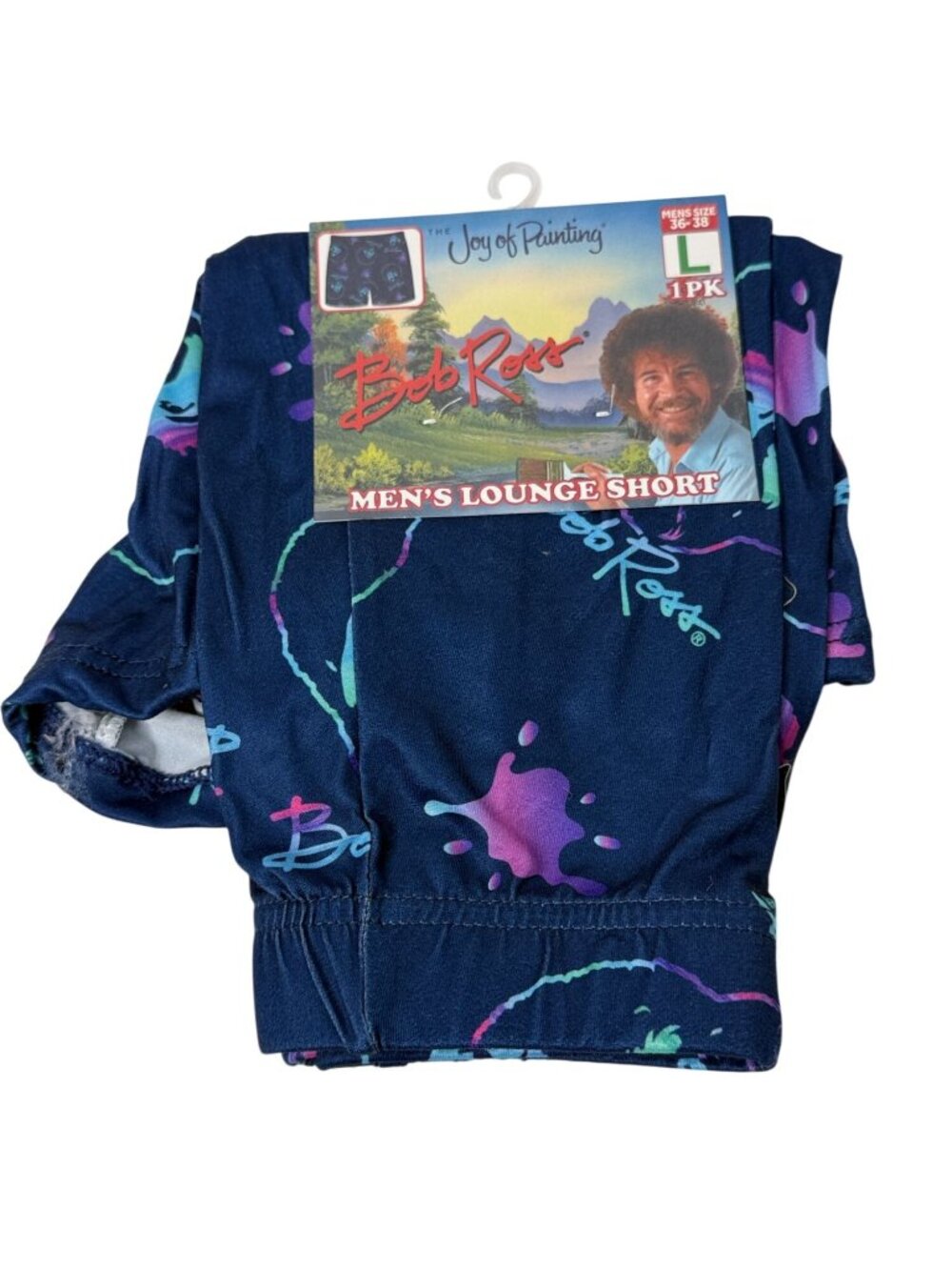 Bob Ross Joy Of Painting Lounge Sleep Shorts Mens Large NWT